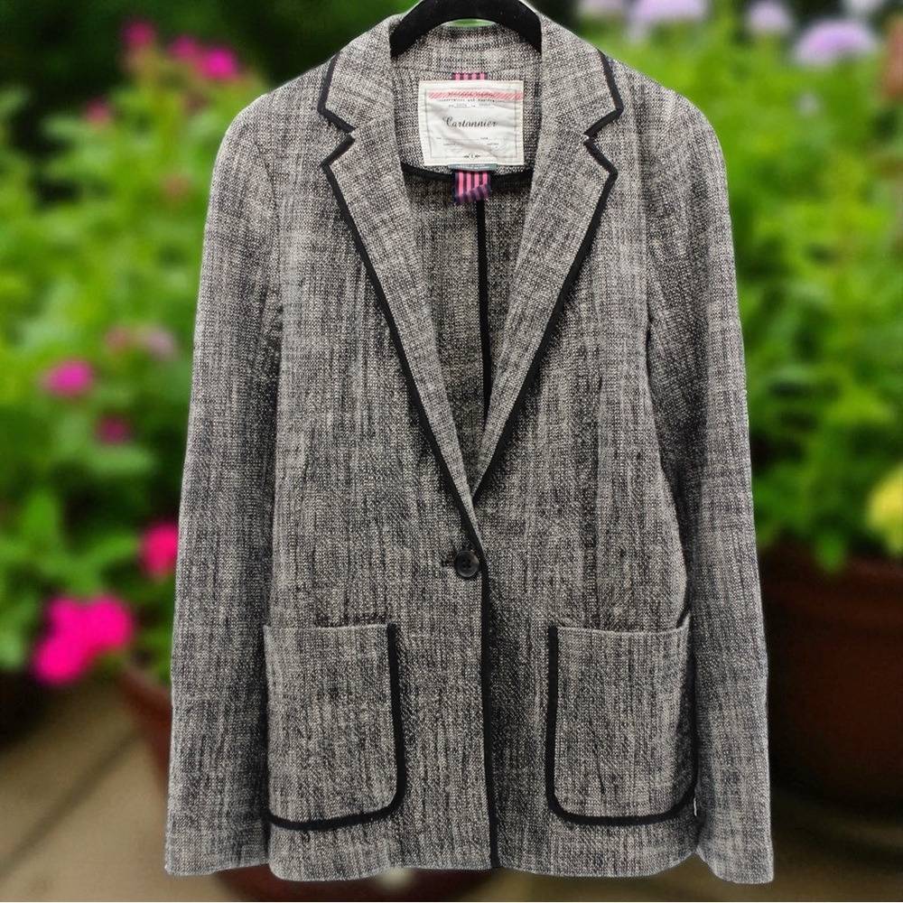 Anthropologie Cartonnier Breathable Lightweight Chic Academia Blazer Size 4